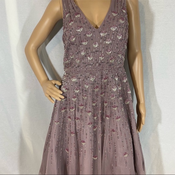Aidan Mattox Embellished Fit & Flare Midi Dress - Picture 5 of 16